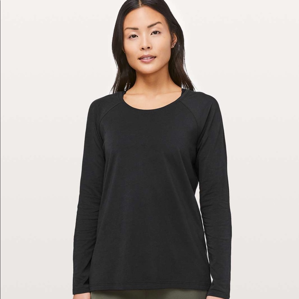 Lululemon Emerald Long Sleeve - Black, Size 8